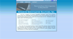 Desktop Screenshot of aisinvestigate.com